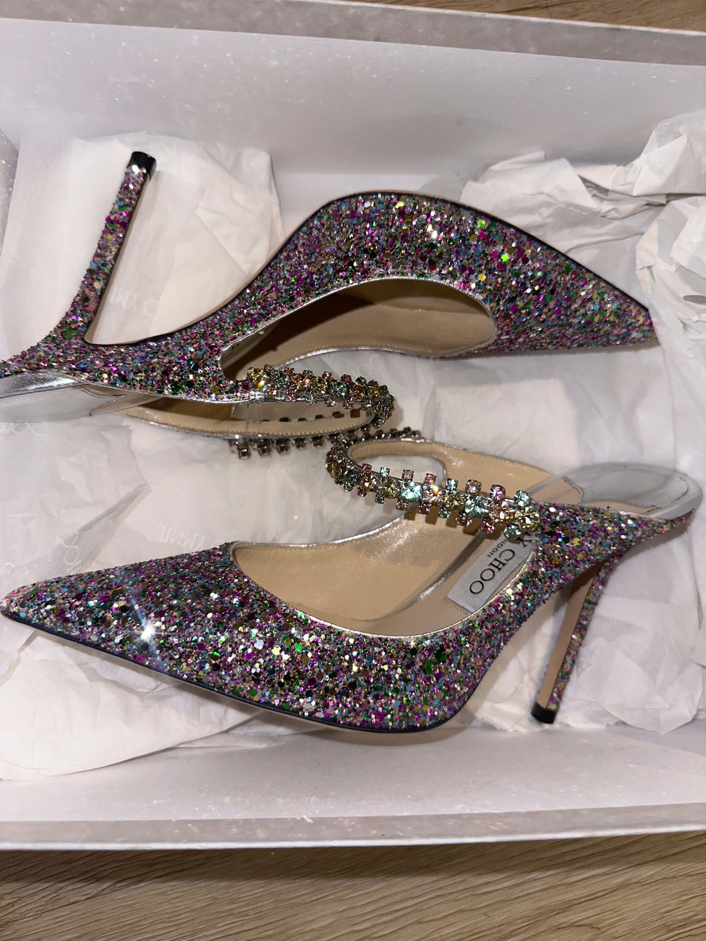 Jimmy Choo confetti heels